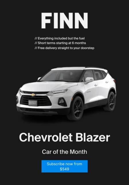 Finn Promotion Chevrolet Blazer
